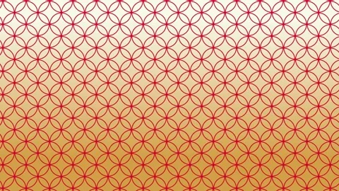 Warm Gradient Japanese Shippo Pattern Wipe Transition 4K Loop Stock-Footage 342089909