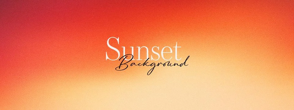 Warm grain sunset sky background with abstract sand noise texture. Vibrant .. Stock Illustration