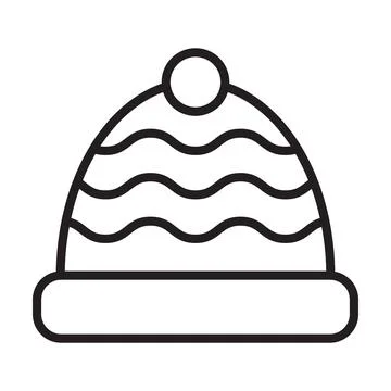 Warm hat icon vector for graphic design, logo, website, social media, mobile Stockillustratie
