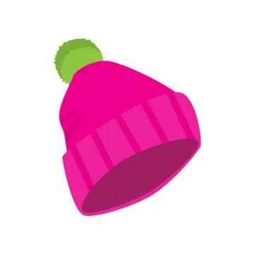 Warm hat winter accessory for extreme ski sport. Stock Illustration