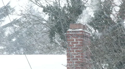 Warm Home During Winter Storm Video stock 58781664