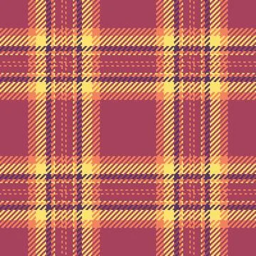 Warm hued pixelated plaid pattern. Perfect for backgrounds, textiles, or di.. Stock Illustration