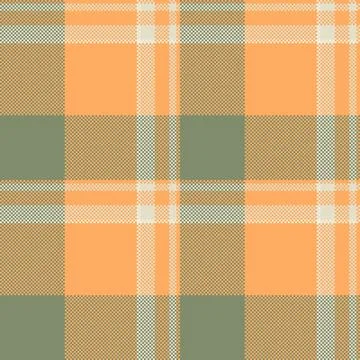 Warm  inviting plaid pattern in hues of orange, grey, and cream. Perfect for  스톡 일러스트