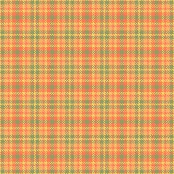 Warm, inviting plaid pattern. Seamless design with autumnal hues, suitable fo Stock Illustration