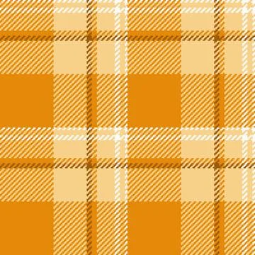 Warm, inviting plaid pattern in shades of orange and white. Classic textile d Illustrazione stock