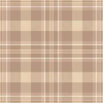 Warm, inviting plaid pattern in soft beige and cream tones. Classic design id Stock Illustration