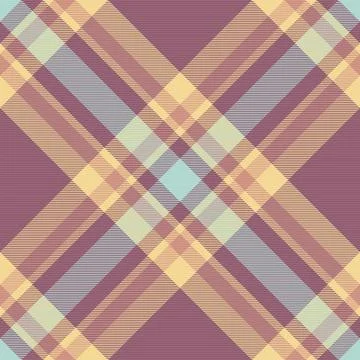 Warm, inviting plaid pattern. Stylish diagonal lines create a sense of motion Stock Illustration