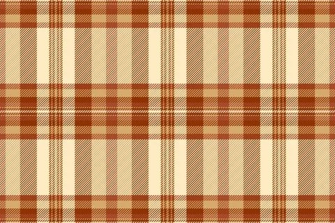 Warm  inviting seamless pattern.  A traditional plaid design with brown, beig Stock Illustration