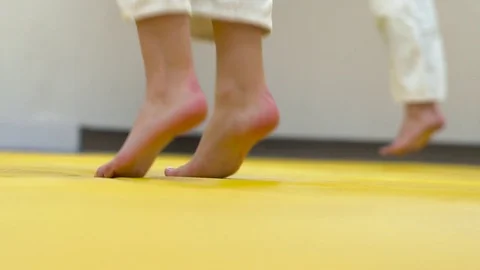 Warm up in a kimono Stock Footage 81768788