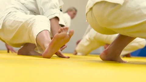 Warm up in a kimono Stock Footage 81769053