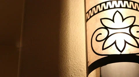 Warm Lamp Decor Stock Footage 40815419