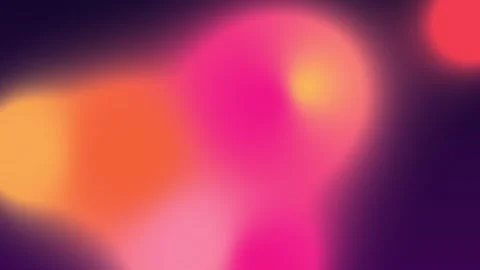 Warm lava lamp blobs on dark purple animated gradient background Vídeos de archivo 348295528
