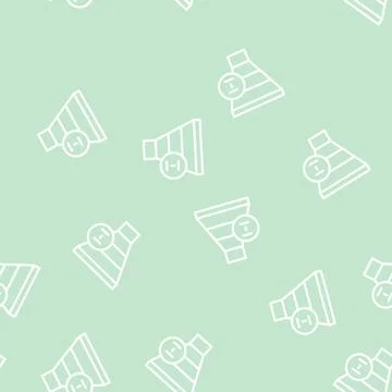 Warm leads line vector seamless pattern Illustrazione stock