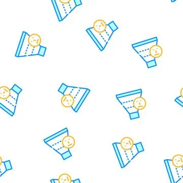 Warm leads vector seamless pattern Stock Illustration