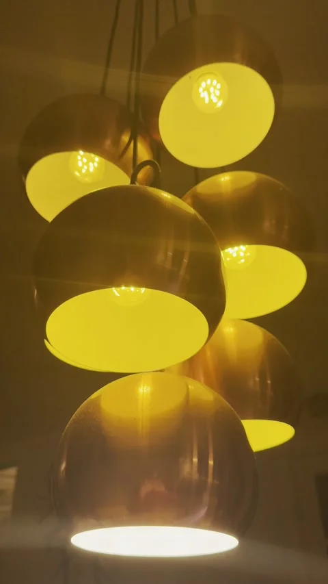 Warm led innovative lighting Stock Footage 305152699