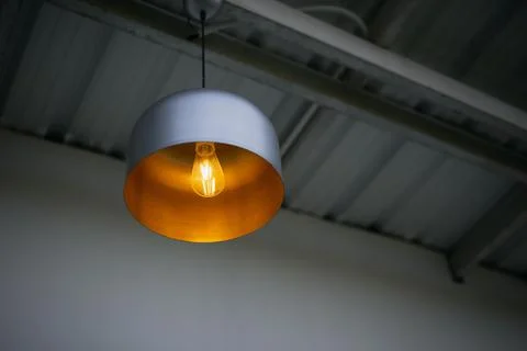 Warm light bulb Foto stock