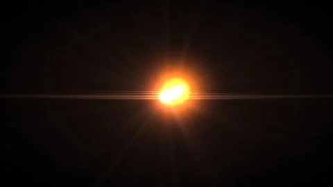 Warm light bursts from center against deep black Stock Illustration