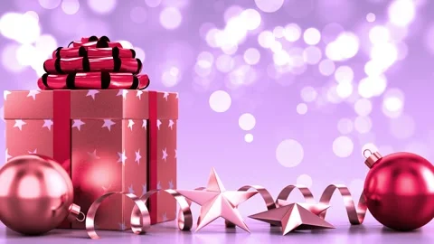 Warm Light Christmas Gift Stock Footage 317840105