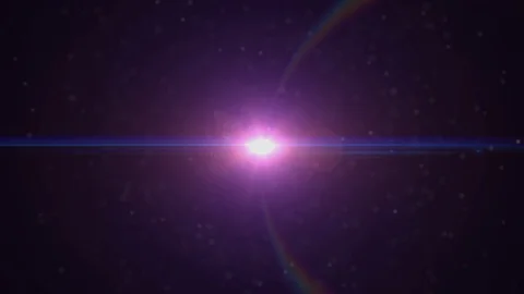 The warm light on the dark background. anamorphic lens flare. Stock Footage 104904977