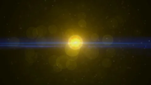 The warm light on the dark background. anamorphic lens flare. Stock Footage 104905057