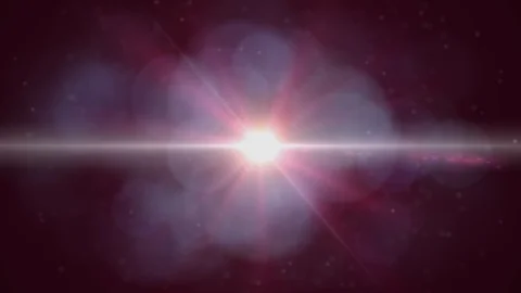 The warm light on the dark background. anamorphic lens flare. Stock Footage 104905687
