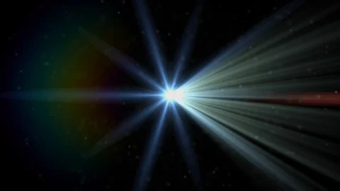 The warm light on the dark background. anamorphic lens flare. Stock Footage 104905991