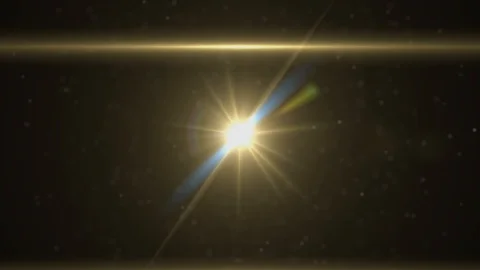 The warm light on the dark background. anamorphic lens flare. Stock Footage 104906215