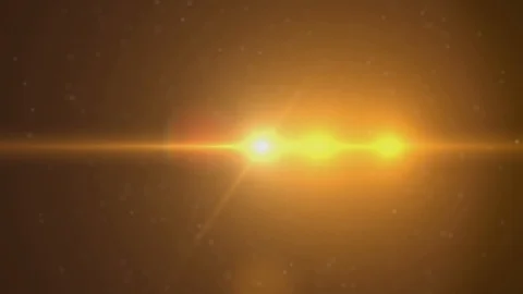 The warm light on the dark background. anamorphic lens flare. Stock Footage 104906346