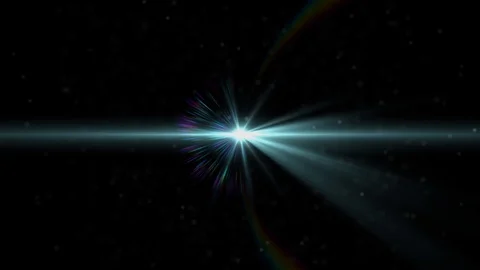 The warm light on the dark background. anamorphic lens flare. Stock Footage 104906402