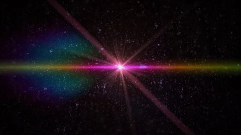 The warm light on the dark background. anamorphic lens flare. Stock Footage 104906606