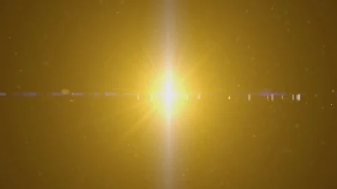 The warm light on the dark background. anamorphic lens flare. Stock Footage 104906882