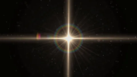 The warm light on the dark background. anamorphic lens flare. Stock Footage 104906936