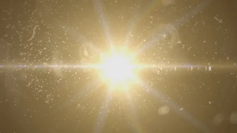 The warm light on the dark background. anamorphic lens flare. Stock Footage 104907137