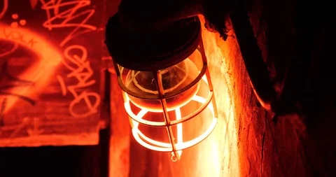 Warm light of electric light bulb Stock Footage 88644063