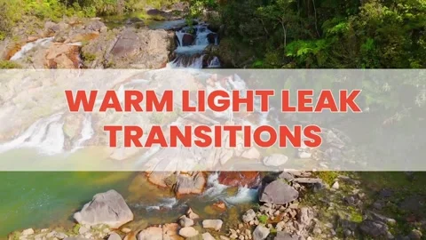 Warm light leak transitions After Effects素材