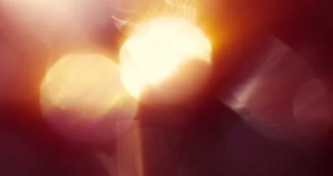 Warm Light Leaks from Vintage Camera Lens. Color Video Overlays. Light Filter. Stock Footage 155981469