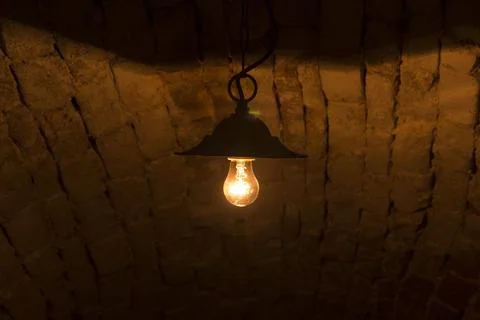 Warm Light Of Old Bulb Photos