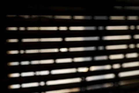 Warm Light Through Blinds Stock Photos