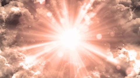 Warm Lights From Heaven Stock-Footage 97404566