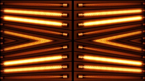 Warm Lights Panel Looped Video Stock Footage 146125608