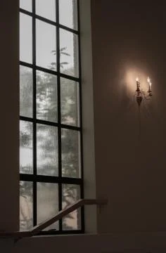 Warm lights, storm outside Stock Photos