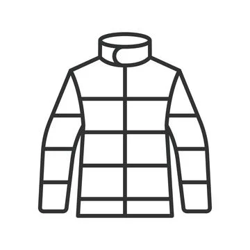 Warm men s jacket icon line design. Warm, Men, Jacket, Clothing, Winter, Outd Stock Illustration