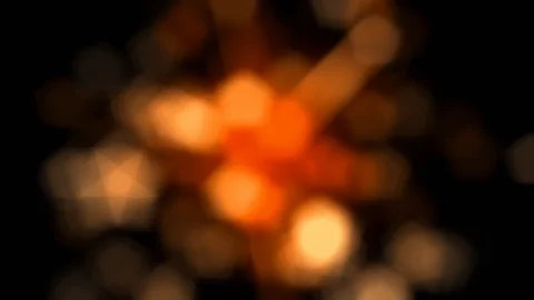 Warm Moving Light Bokeh Stock Footage 94854283