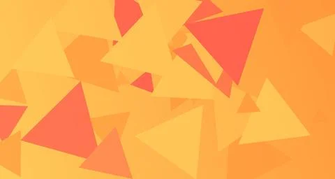 Warm neon triangles against dark backdrop Illustrazione stock