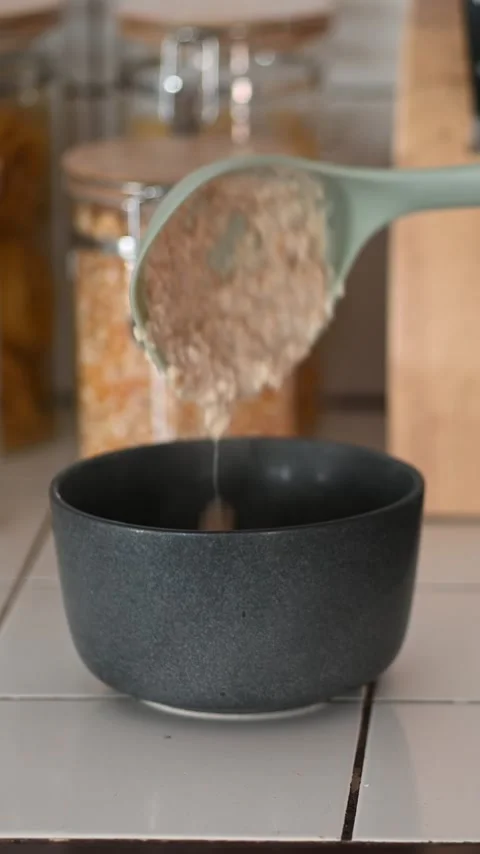 Warm oatmeal Stock Footage 309551302