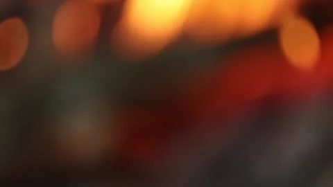Warm Orange Abstract Bokeh Light with Soft Motion Blur Stock-Footage 325419555