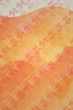 Warm Orange Abstract Pattern Stock Illustration