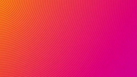 Warm Orange and Pink Gradient Background with Geometric Waves and Circles Stock Footage 317677449
