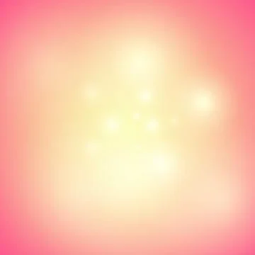 Warm Orange Background with Glow, Shine and Glitters - Vector Holiday Stock Illustration