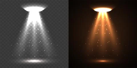 Warm Orange Dual Spotlight Beam Stock Illustration